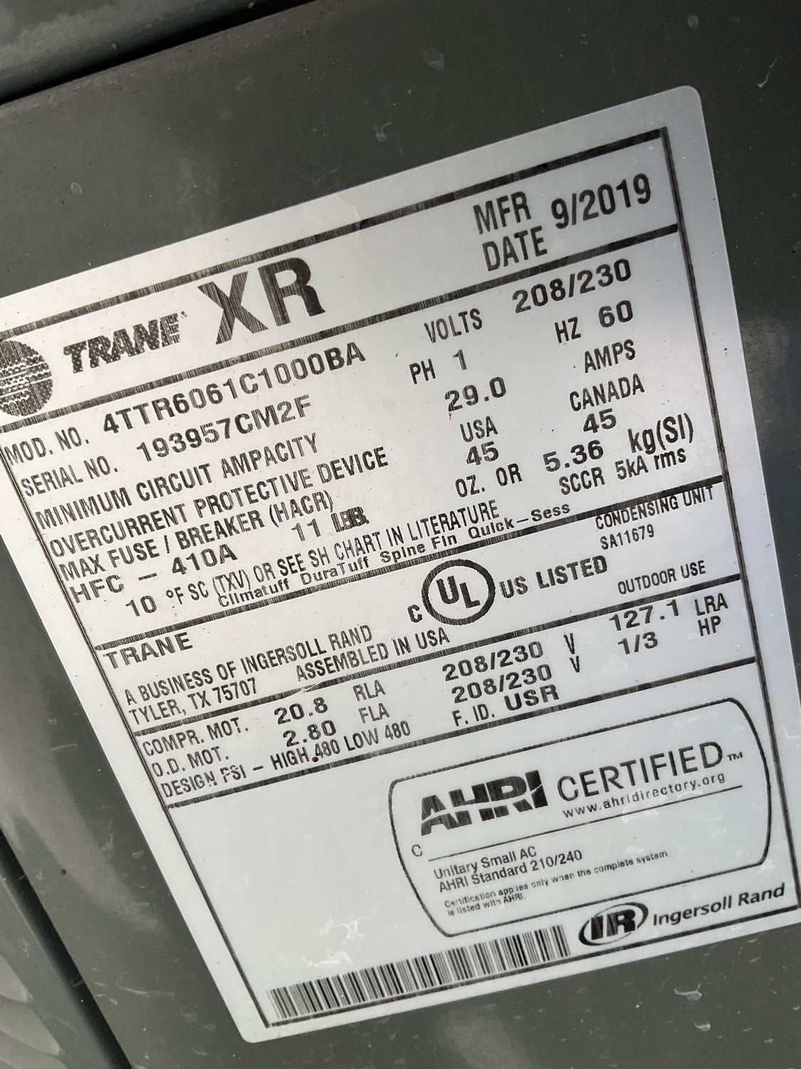 AC Specs